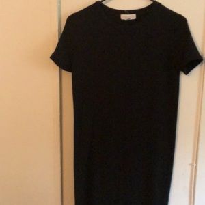 Black T-shirt dress